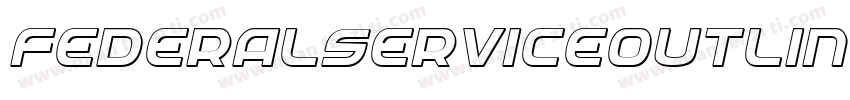 FederalServiceOutlineItalic-6ldM字体转换