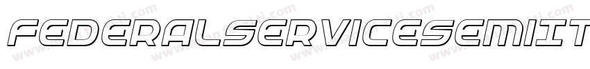 FederalServiceSemiItalic-Bw1l字体转换
