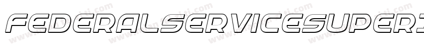 FederalServiceSuperItalic-81xB字体转换