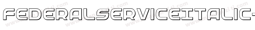 FederalServiceItalic-x1O8字体转换