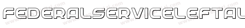 FederalServiceLeftalic-Av9x字体转换