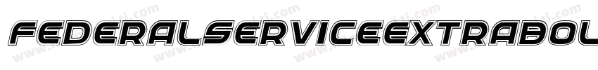 FederalServiceExtraboldItalic-OanA字体转换