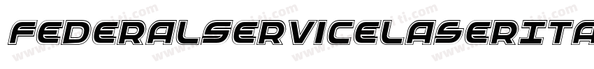 FederalServiceLaserItalic-DmBd字体转换