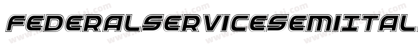 FederalServiceSemiItalic-Bw1l字体转换