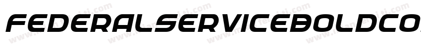 FederalServiceBoldCondensed-7nwl字体转换