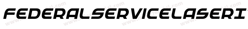 FederalServiceLaserItalic-DmBd字体转换
