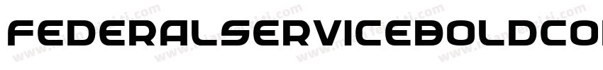 FederalServiceBoldCondensedItalic-menx字体转换