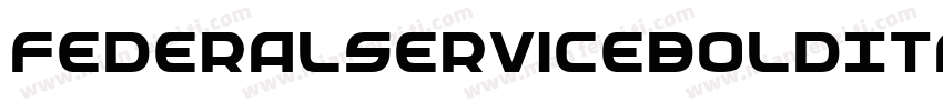 FederalServiceBoldItalic-L0yg字体转换