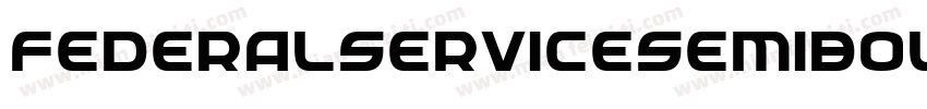FederalServiceSemiBoldCondensed-9RW7字体转换