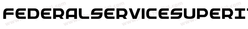 FederalServiceSuperItalic-81xB字体转换