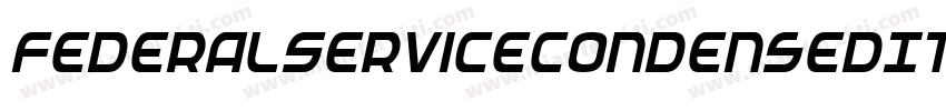 FederalServiceCondensedItalic-gLAY字体转换