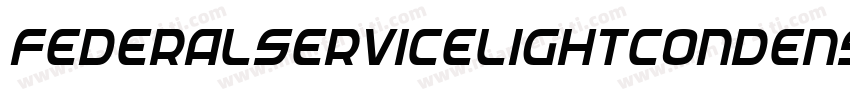 FederalServiceLightCondensedItalic-Jo2E字体转换