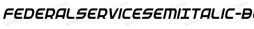 FederalServiceSemiItalic-Bw1l字体转换