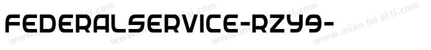 FederalService-rZY9字体转换