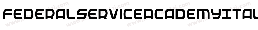 FederalServiceAcademyItalic-vl2D字体转换