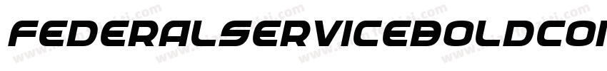 FederalServiceBoldCondensed-7nwl字体转换