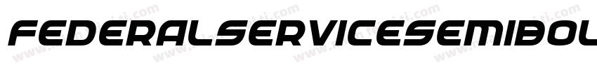 FederalServiceSemiBoldCondensed-9RW7字体转换
