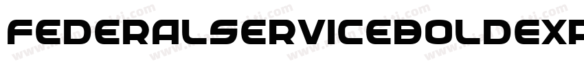 FederalServiceBoldExpandeditalic-PEyg字体转换
