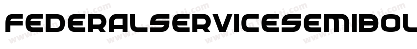 FederalServiceSemiBoldCondensed-9RW7字体转换