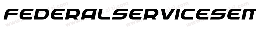 FederalServiceSemiItalic-Bw1l字体转换
