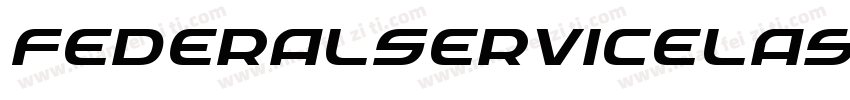 FederalServiceLaserItalic-DmBd字体转换
