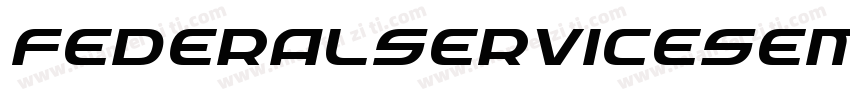 FederalServiceSemiItalic-Bw1l字体转换
