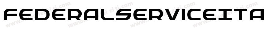FederalServiceItalic-x1O8字体转换