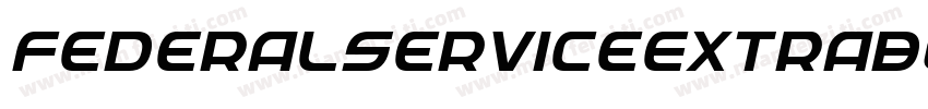 FederalServiceExtraboldItalic-OanA字体转换