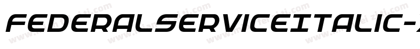 FederalServiceItalic-x1O8字体转换