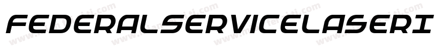 FederalServiceLaserItalic-DmBd字体转换