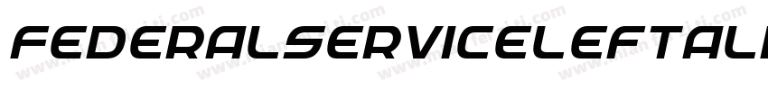 FederalServiceLeftalic-Av9x字体转换