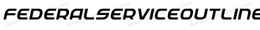 FederalServiceOutlineItalic-6ldM字体转换