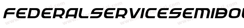 FederalServiceSemiBold-yRZq字体转换