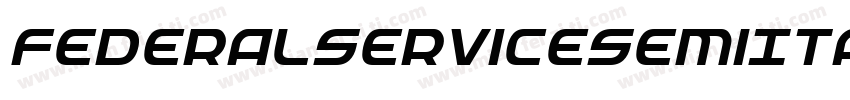 FederalServiceSemiItalic-Bw1l字体转换