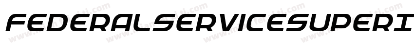 FederalServiceSuperItalic-81xB字体转换