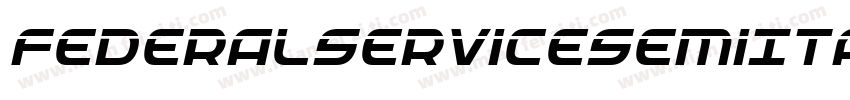 FederalServiceSemiItalic-Bw1l字体转换