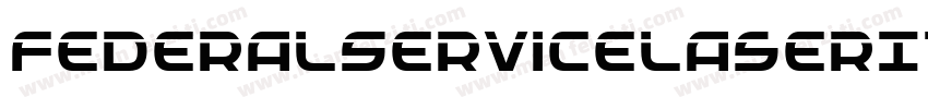FederalServiceLaserItalic-DmBd字体转换