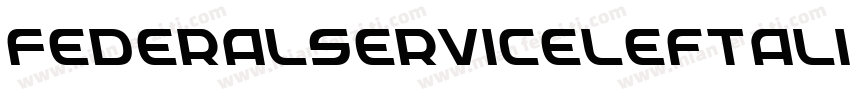 FederalServiceLeftalic-Av9x字体转换