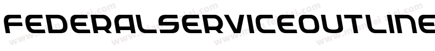 FederalServiceOutlineItalic-6ldM字体转换