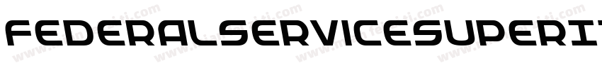 FederalServiceSuperItalic-81xB字体转换