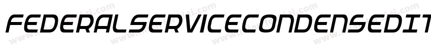 FederalServiceCondensedItalic-gLAY字体转换