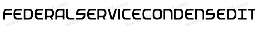 FederalServiceCondensedItalic-gLAY字体转换