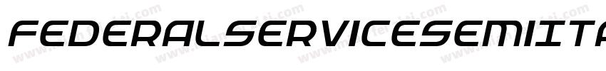 FederalServiceSemiItalic-Bw1l字体转换