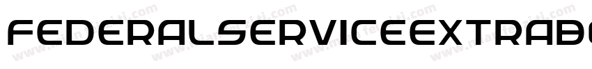 FederalServiceExtrabold-0A84字体转换