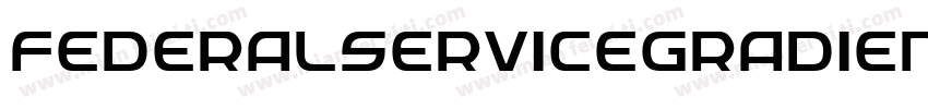FederalServiceGradientItalic-3AeZ字体转换