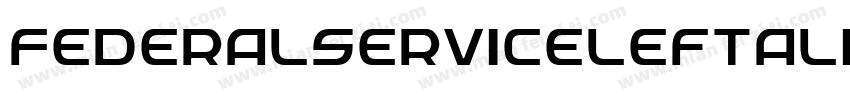 FederalServiceLeftalic-Av9x字体转换