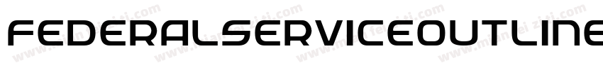 FederalServiceOutline-5GPx字体转换