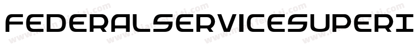 FederalServiceSuperItalic-81xB字体转换