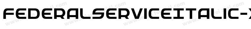 FederalServiceItalic-x1O8字体转换