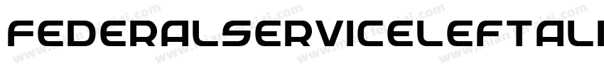 FederalServiceLeftalic-Av9x字体转换